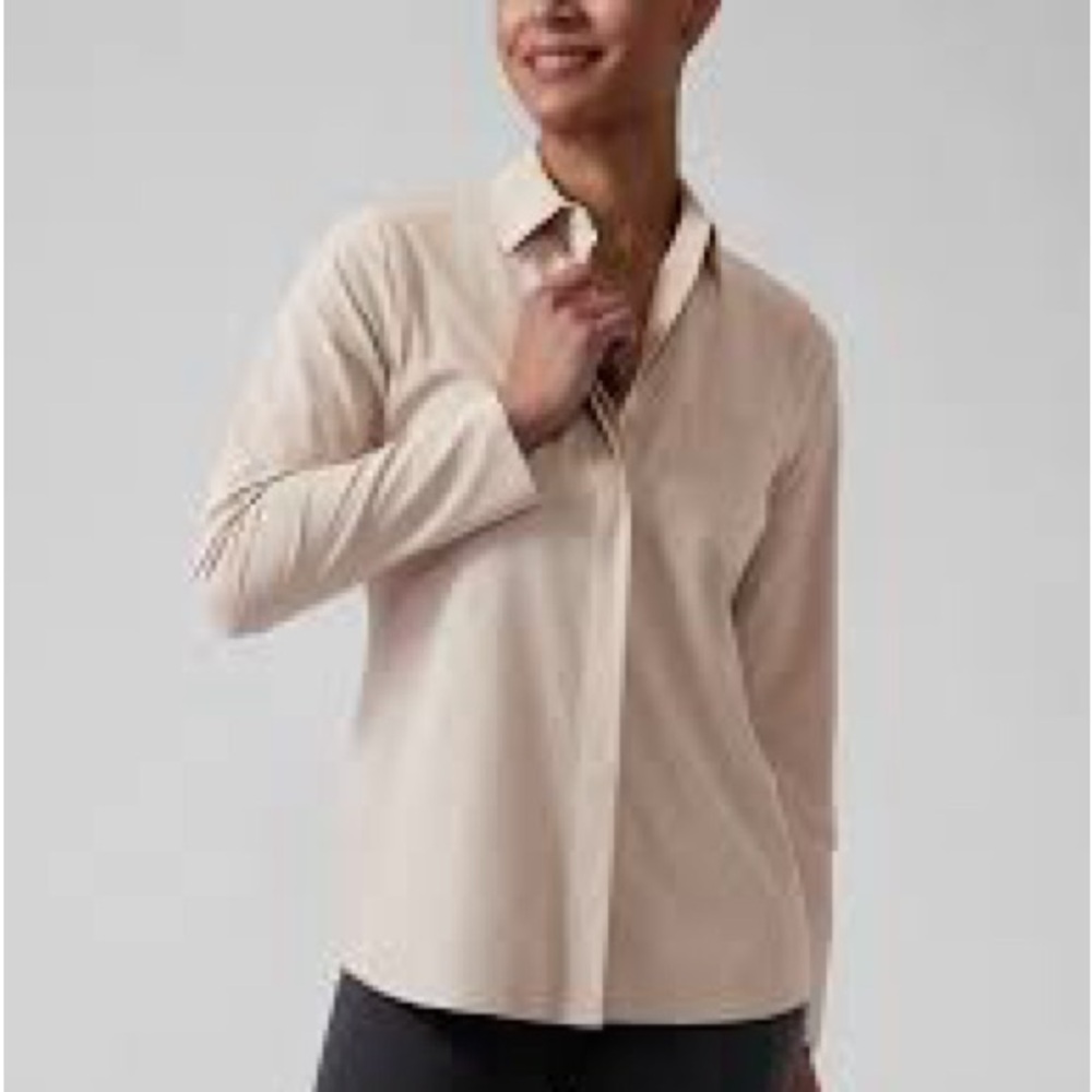 Athleta Urbanite Top Beige Size Large